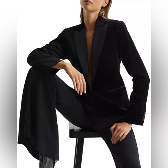 Reiss Velvet Blazer - Picture 5 of 11